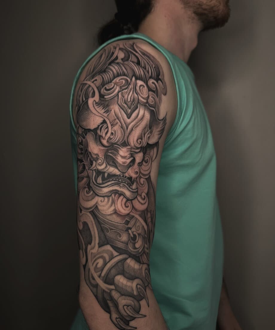 Japanischer Gott Tattoo — Irezumi München — Kisha